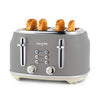 Salter Retro Grey 4 Slice Toaster with 6 Browning Levels
