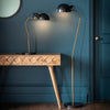Largo Task Floor Lamp Satin Brass Satin Black (Instore) RRP £249
