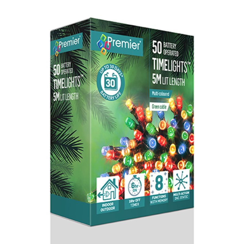 Premier 50 Multi-Action Battery Operated Time Lights Multi