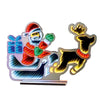 Premier 60cm Standing Santa in Sleigh with Present Infinity Mirror