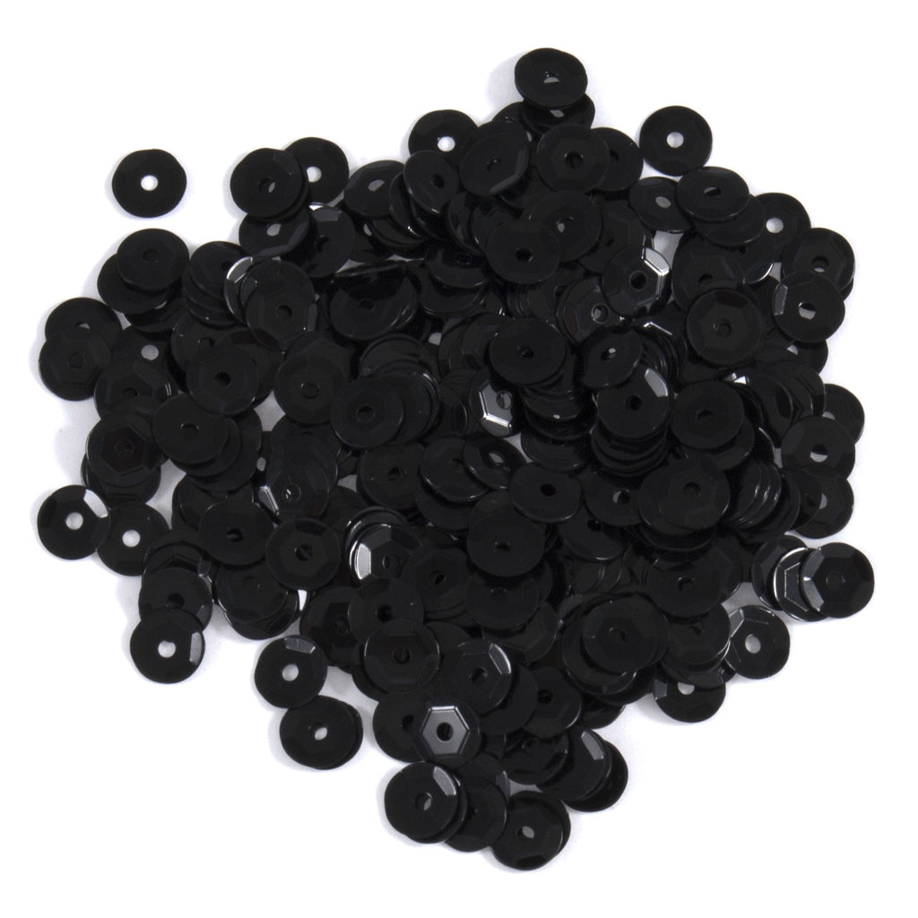 Sequins: Cup: 5mm: Black: 500