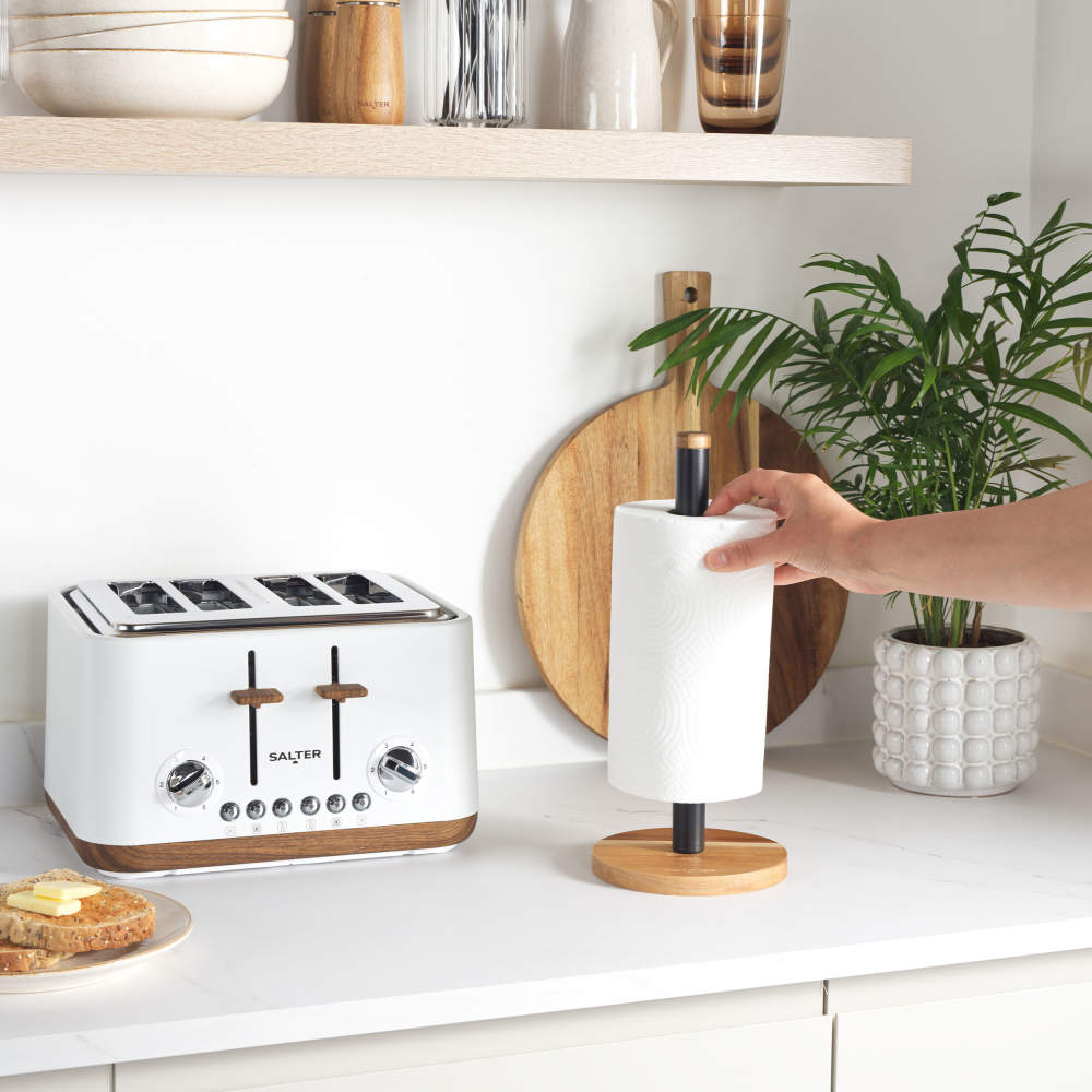 Salter Toronto Kitchen Roll Holder Black