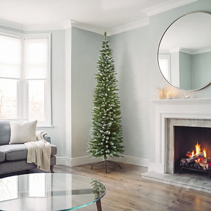 Premier Pencil Pine Snow Tipped 2m Artificial Xmas Tree K200
