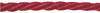 Ribbon: Barley Cord Twist: 5mm: Red Sold By The Metre