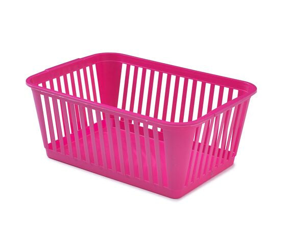 Pink handy storage basket 37cm