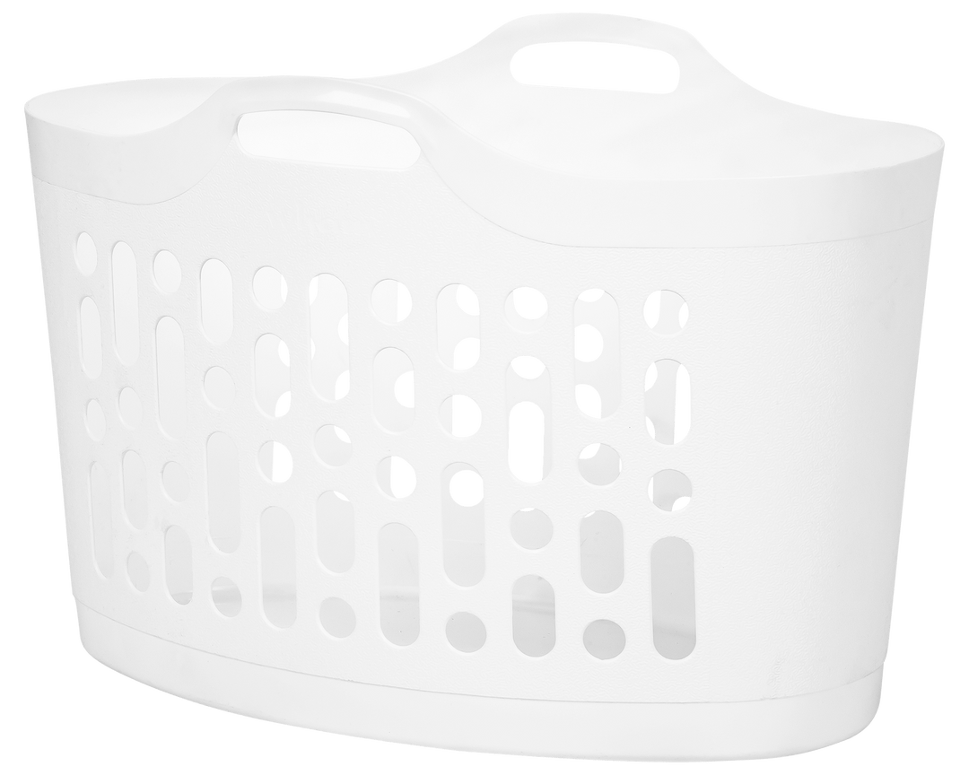 Wham Flexi-Store 50L Laundry Basket White
