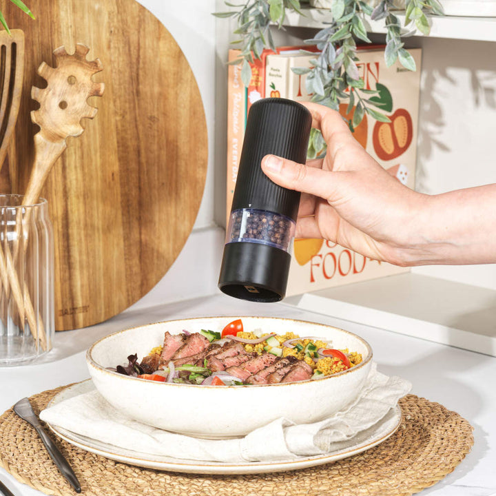Salter Clarence Electric Salt & Pepper Mill - Black
