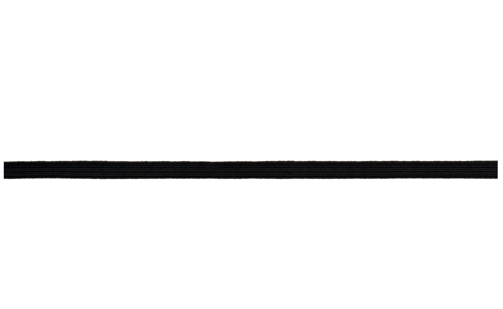 Braid Elastic: 3mm: Black Sold By The Metre