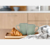 24 x Coco & Gray Stoneware Mug Embossed Green (Delivery Extra) BulkBuy