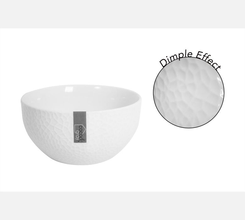 24 x Coco & Gray White Cereal Bowl With Hammered Finish 14cm (Delivery Extra) BulkBuy