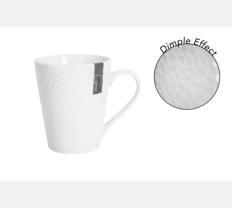 24 x Coco & Gray White Mug With Hammered Finish 11oz (Delivery Extra) BulkBuy