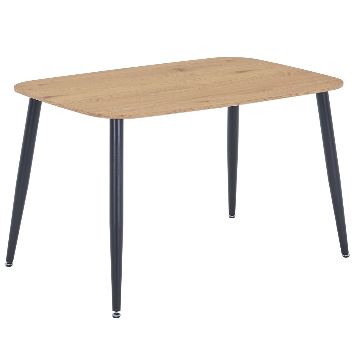 Aspen Round Dining Table, Gloss White Sintered Stone Table Top With Black Pedestal Leg White Black (DHD) Image 1