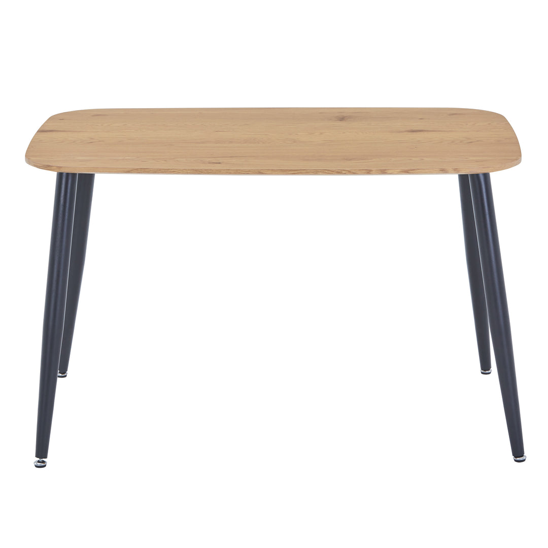 Aspen Round Dining Table, Gloss White Sintered Stone Table Top With Black Pedestal Leg White Black (DHD) Image 2