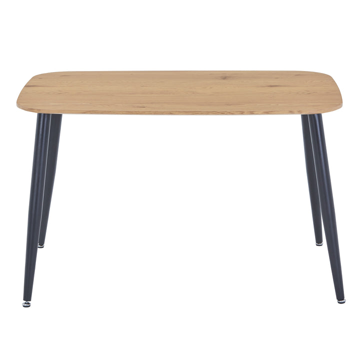 Aspen Round Dining Table, Gloss White Sintered Stone Table Top With Black Pedestal Leg White Black (DHD) Image 2