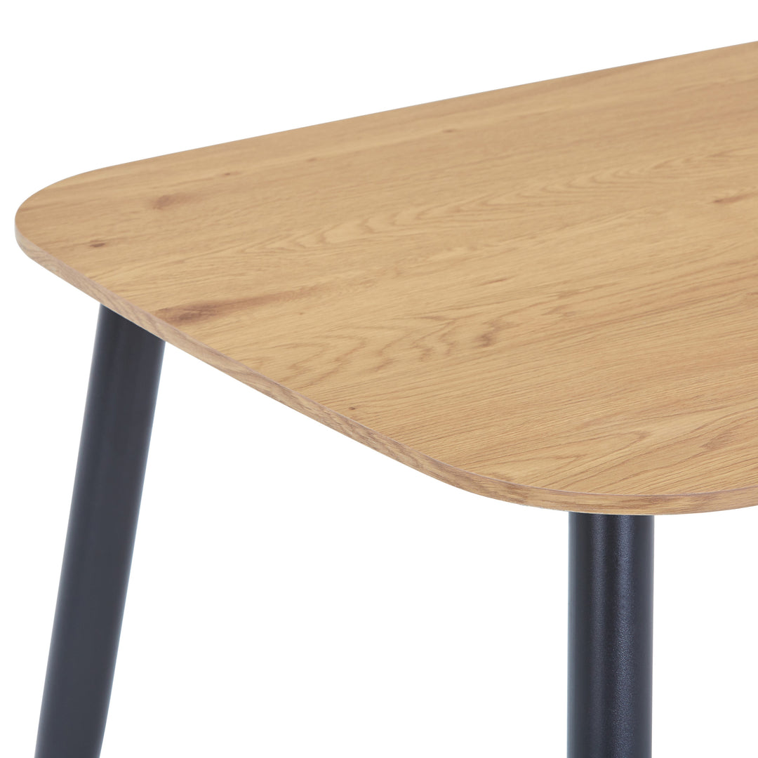 Aspen Round Dining Table, Gloss White Sintered Stone Table Top With Black Pedestal Leg White Black (DHD) Image 3