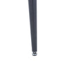 Aspen Round Dining Table, Gloss White Sintered Stone Table Top With Black Pedestal Leg White Black (DHD) Image 5