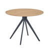 Aspen Rectangular Dining Table, Gloss White Sintered Stone Top With Black Tapered Legs  White Black (DHD) Image 1