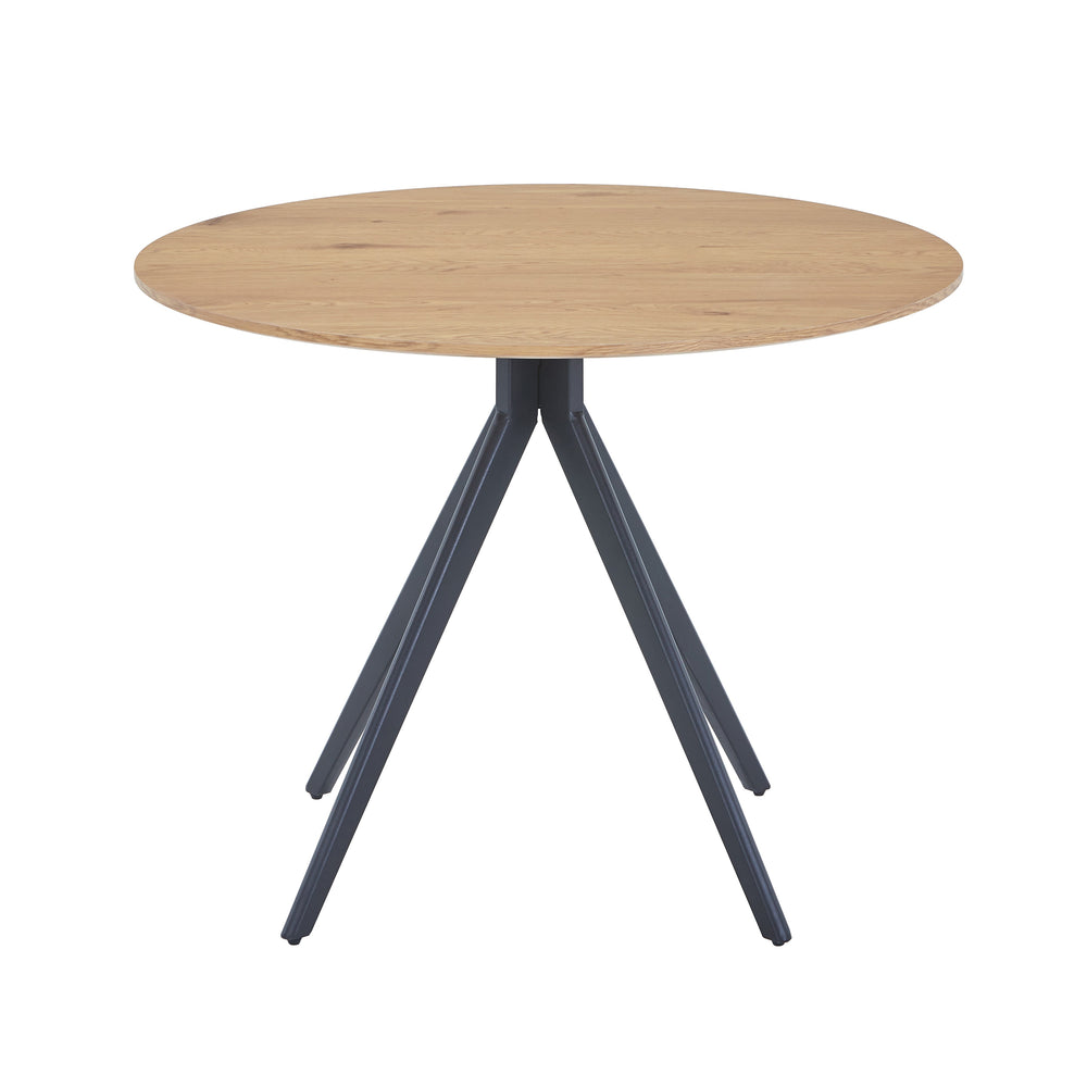 Aspen Rectangular Dining Table, Gloss White Sintered Stone Top With Black Tapered Legs  White Black (DHD) Image 2