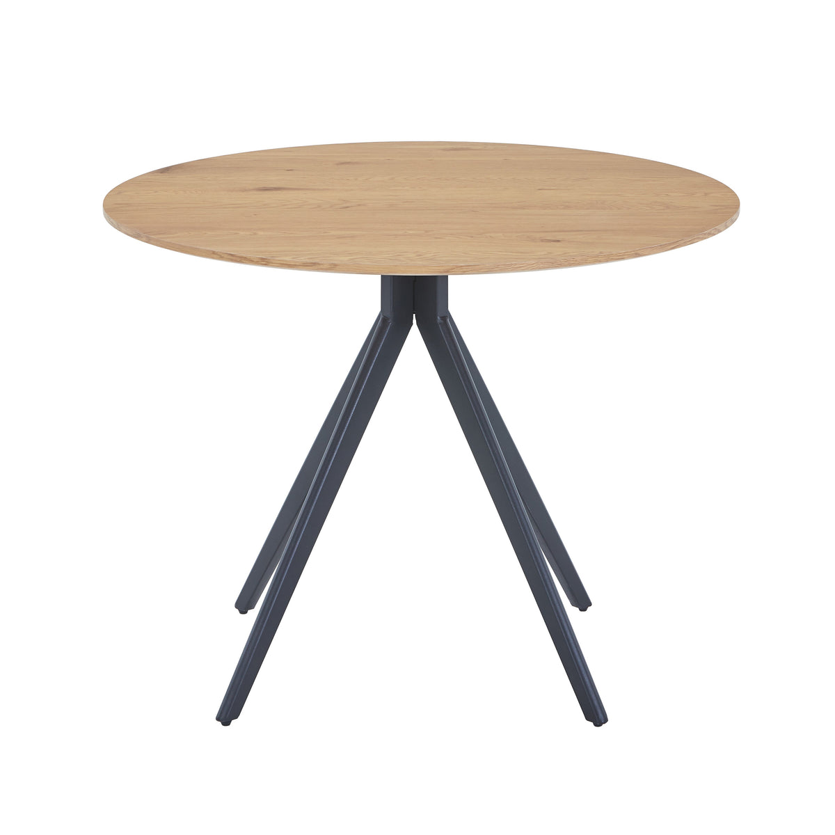 Aspen Rectangular Dining Table, Gloss White Sintered Stone Top With Black Tapered Legs  White Black (DHD) Image 2