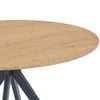 Aspen Rectangular Dining Table, Gloss White Sintered Stone Top With Black Tapered Legs  White Black (DHD) Image 4