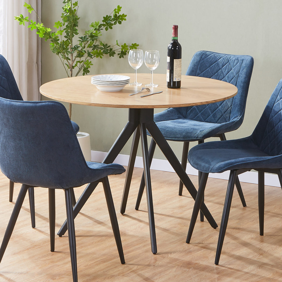 Aspen Rectangular Dining Table, Gloss White Sintered Stone Top With Black Tapered Legs  White Black (DHD) Image 7