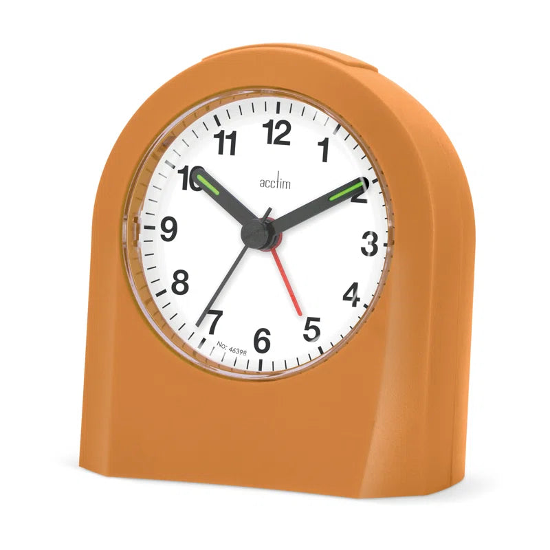 Acctim Palma Analogue Alarm Clock Quartz Turmeric 15061