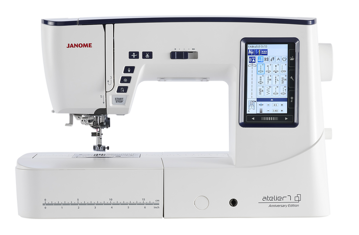 Janome 210mm Arm Space Sewing Machine Ateliar 7 Anniversary Edition (DHD)