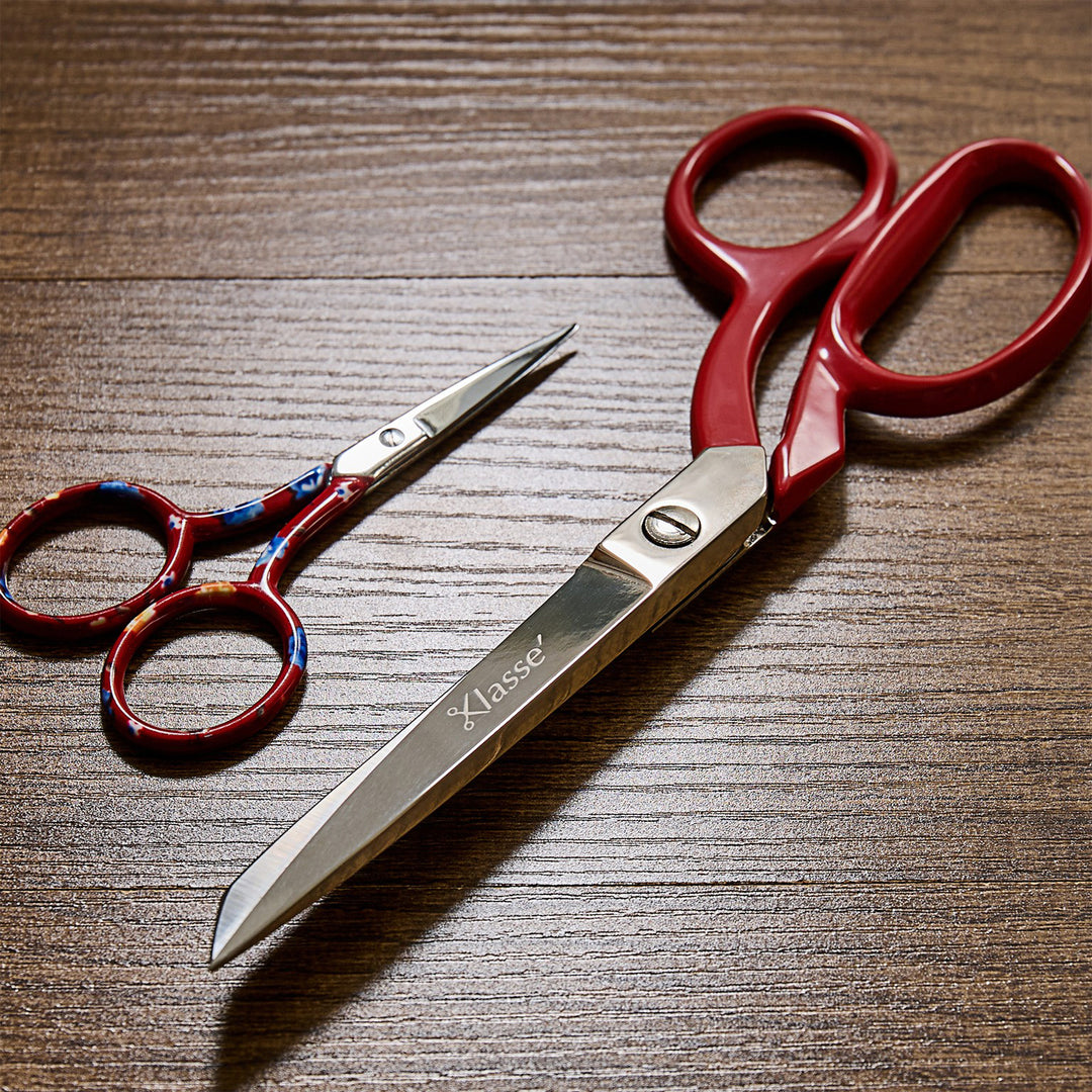 Klasse  Scissors: Dressmaker's Shears 21cm and Embroidery Scissors 10cm: Italian Made: Gift Set