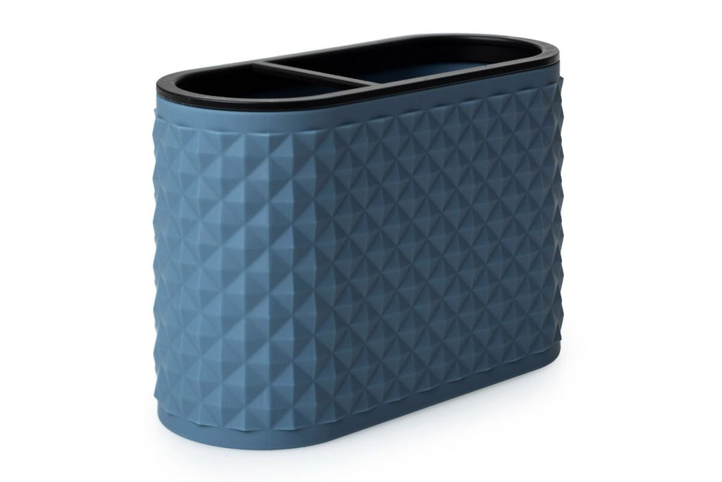 Figaro Pine Blue Toothbrush Tidy