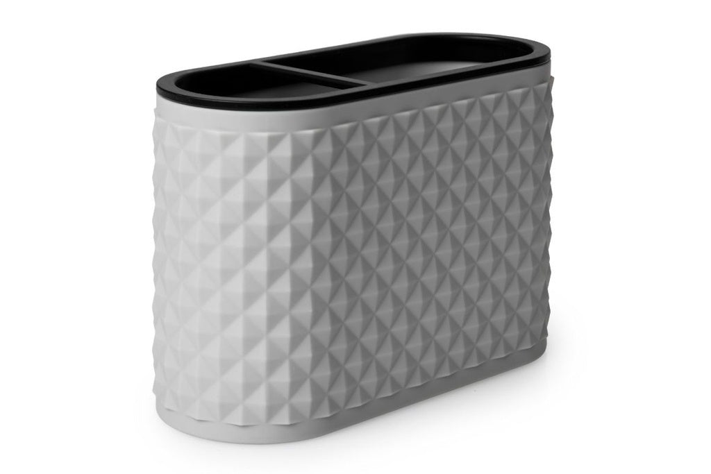 Figaro Pine Grey Toothbrush Tidy