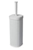 Lace Design Toilet Brush Plastic White