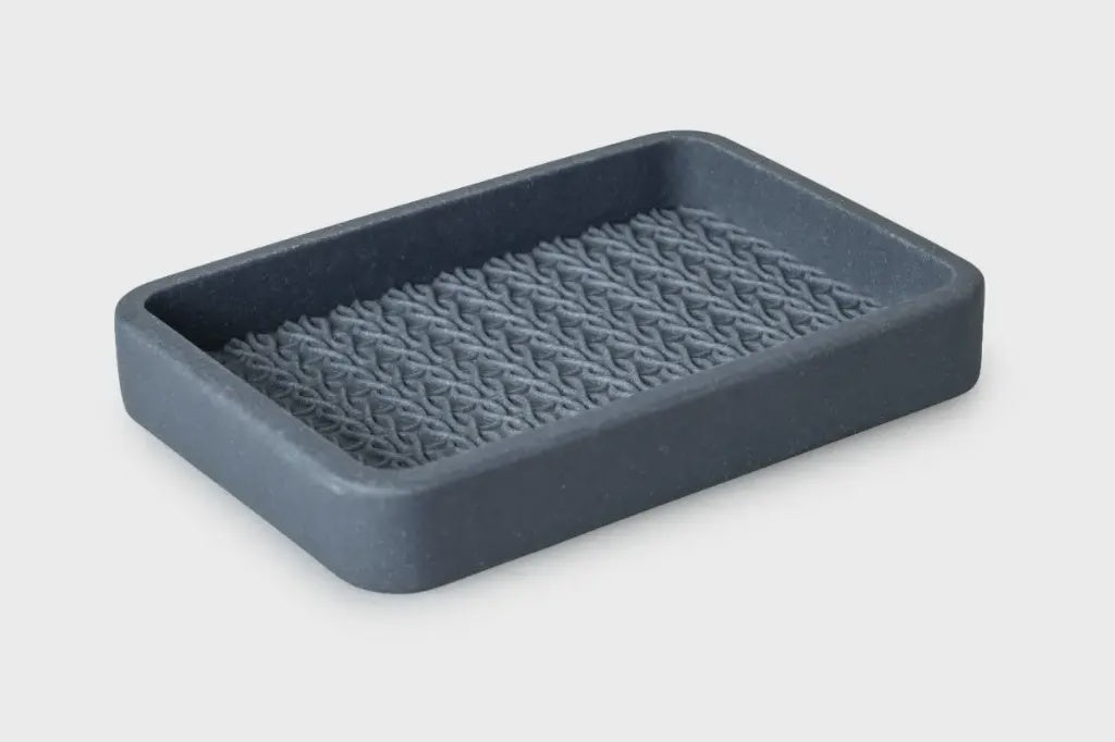 Lace Soap Dish Slate Blue