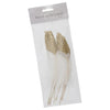 Feathers: Half Glitter-Dipped: 6 Pieces: 20cm: Gold