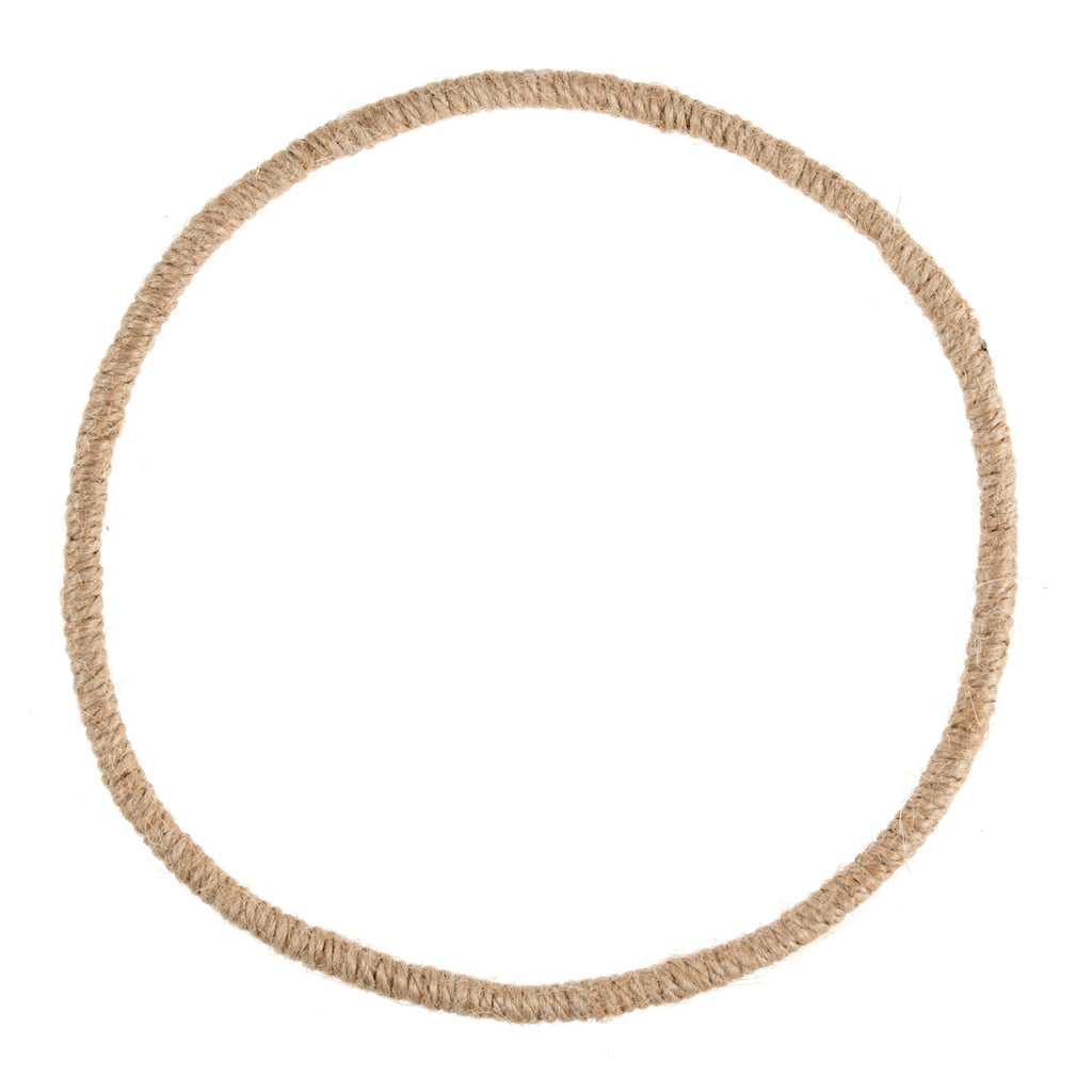 Wreath Base: Jute Wrapped Wire: 19cm