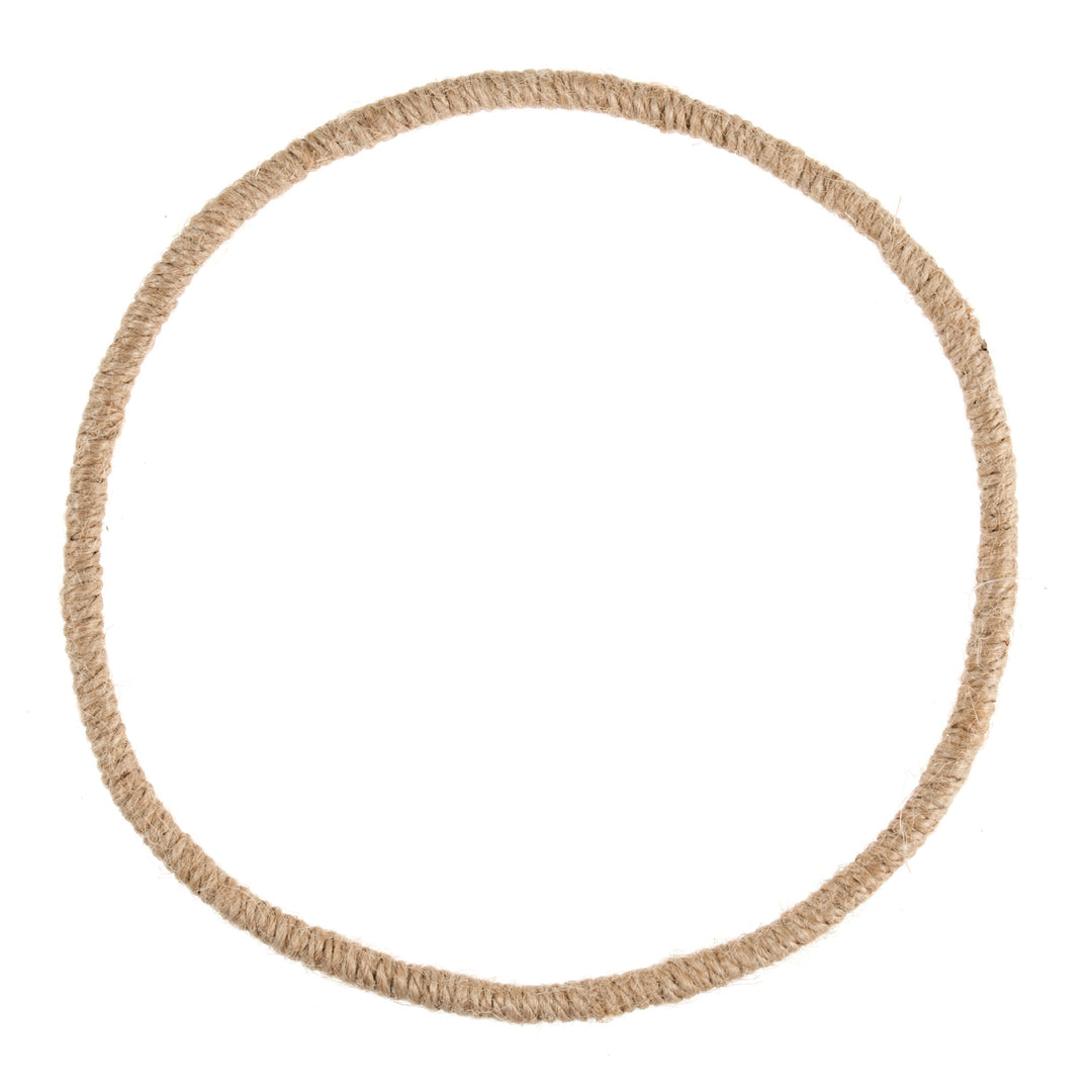 Wreath Base: Jute Wrapped Wire: 19cm