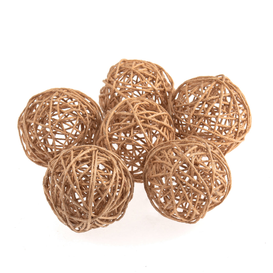 Jute Balls: Small: 4.5cm: 6 Pieces