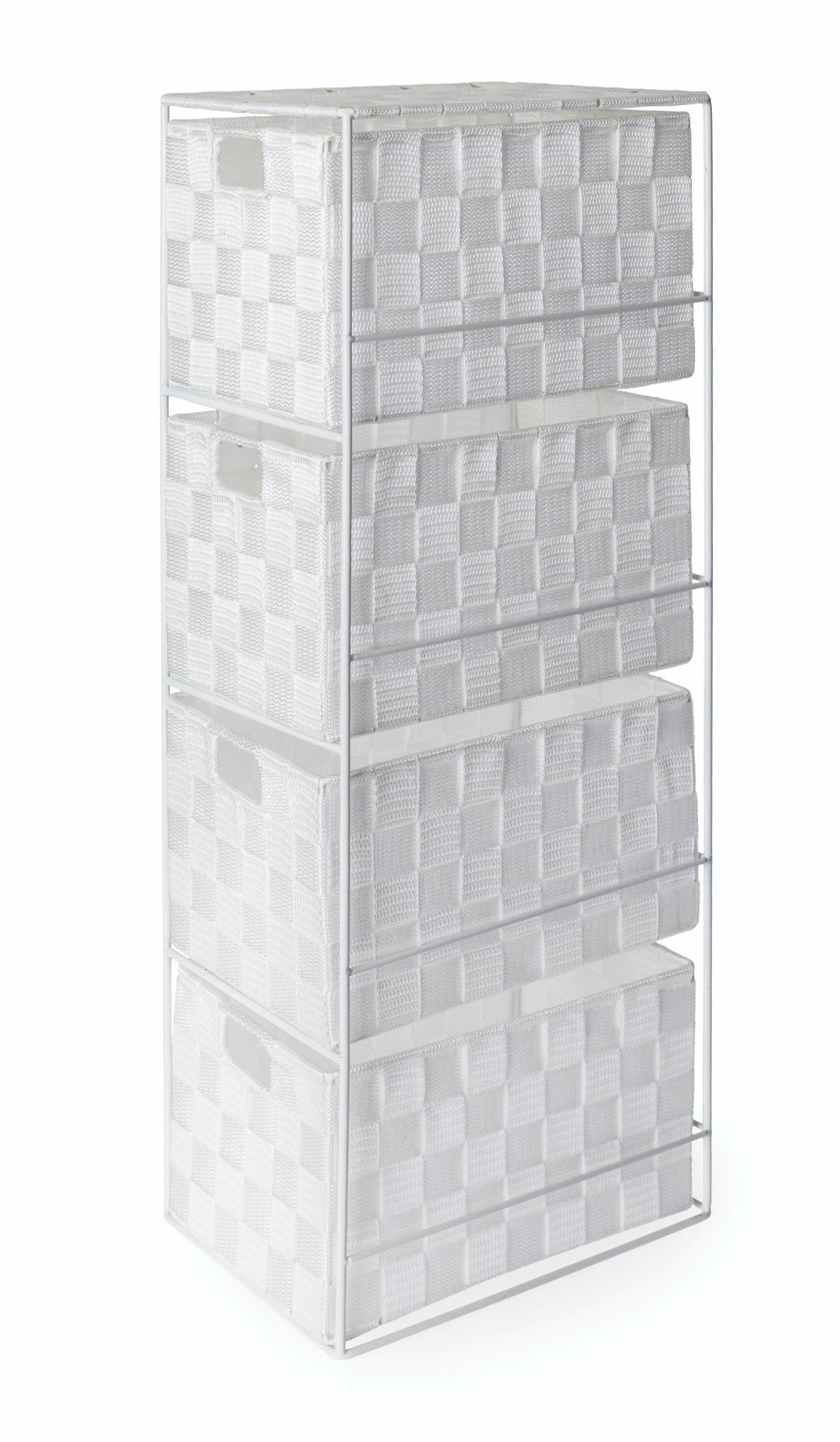 Blue Canyon Madrid white 4 drawer bathroom cabinet
