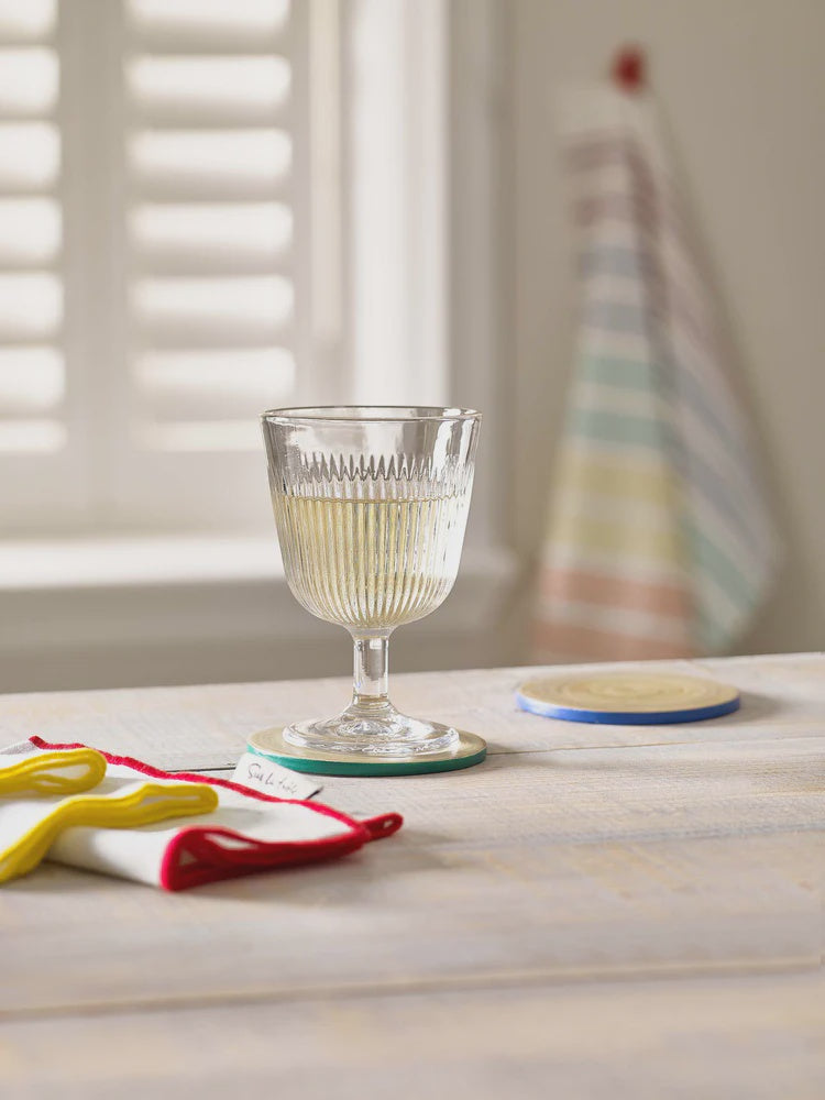 Sur La Table ribbed wine glasses