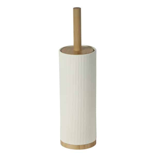 Showerdrape Bondi cream ceramic toilet brush and holder