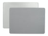 Creative Tops Naturals Premium Pack Of 4 Stitched Edge Faux Leather Placemats Metalic Silver