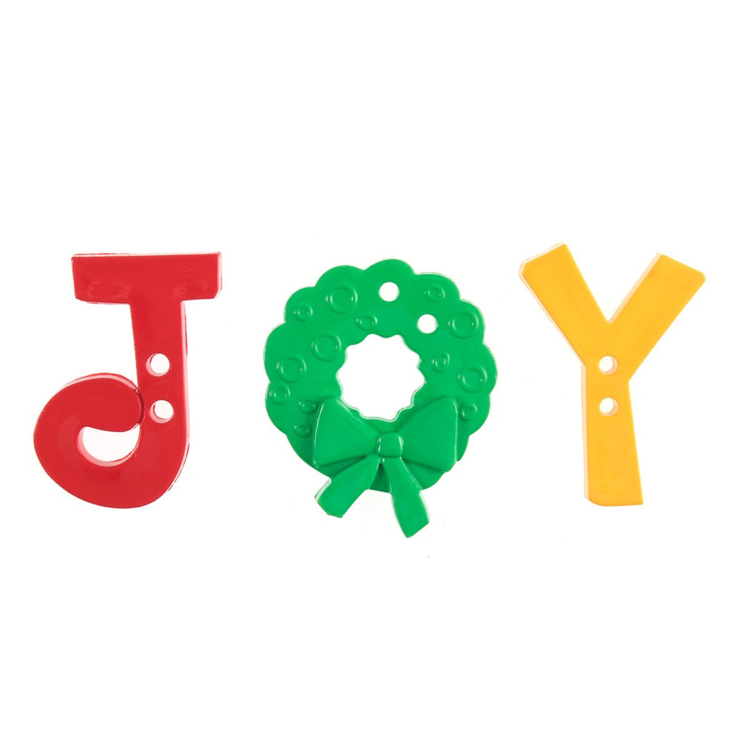 Craft Embellishment: Joy Buttons: Pack of 3