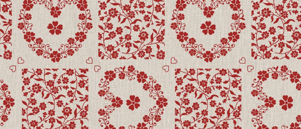 Wipeclean Xmas Table Cloth 140cm/54in By The Metre C88-1