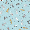 Printed Patchwork Quilted Cotton Fabric : Canines & Felines Fat Quarter
