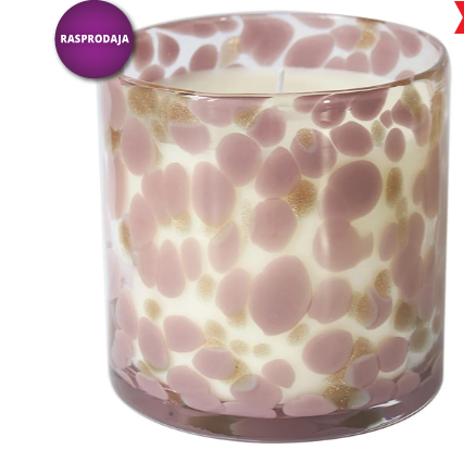 Desire Velvet Rose Scented Glass Soy Wax Candle