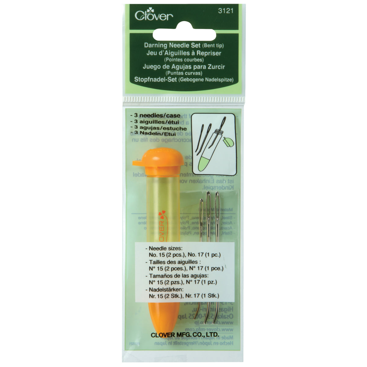 Clover Hand Sewing Needles: Tapestry: Set (3)