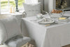 County Ticking Cotton Tablecloth 150cm x 150cm Grey