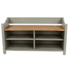 Corona Grey Large Shoe Storage Bench With Storeage Area, Grey Wax Antique Waxed Pine (DHD) Image 2