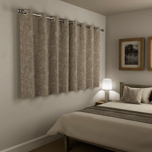 Cuba Cream curtains closed