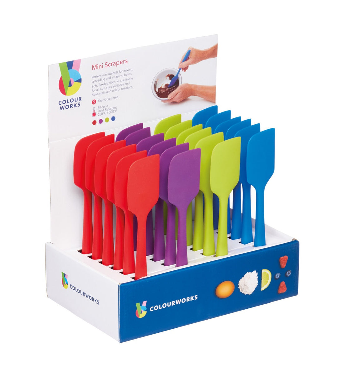 Colourworks Brights Mini Spatulas Assorted Colours