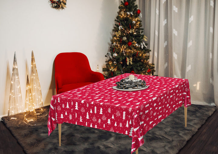 Wipeclean Xmas Table Cloth 140cm/54in By The Metre CY60